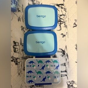 Blue Lunch Boxes Set